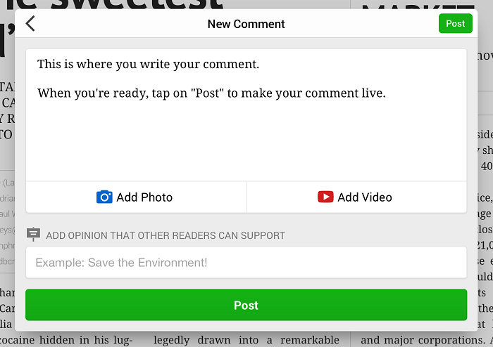 comments